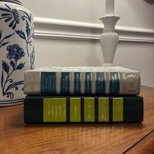 Classic Blue and Green Coffee Table Books